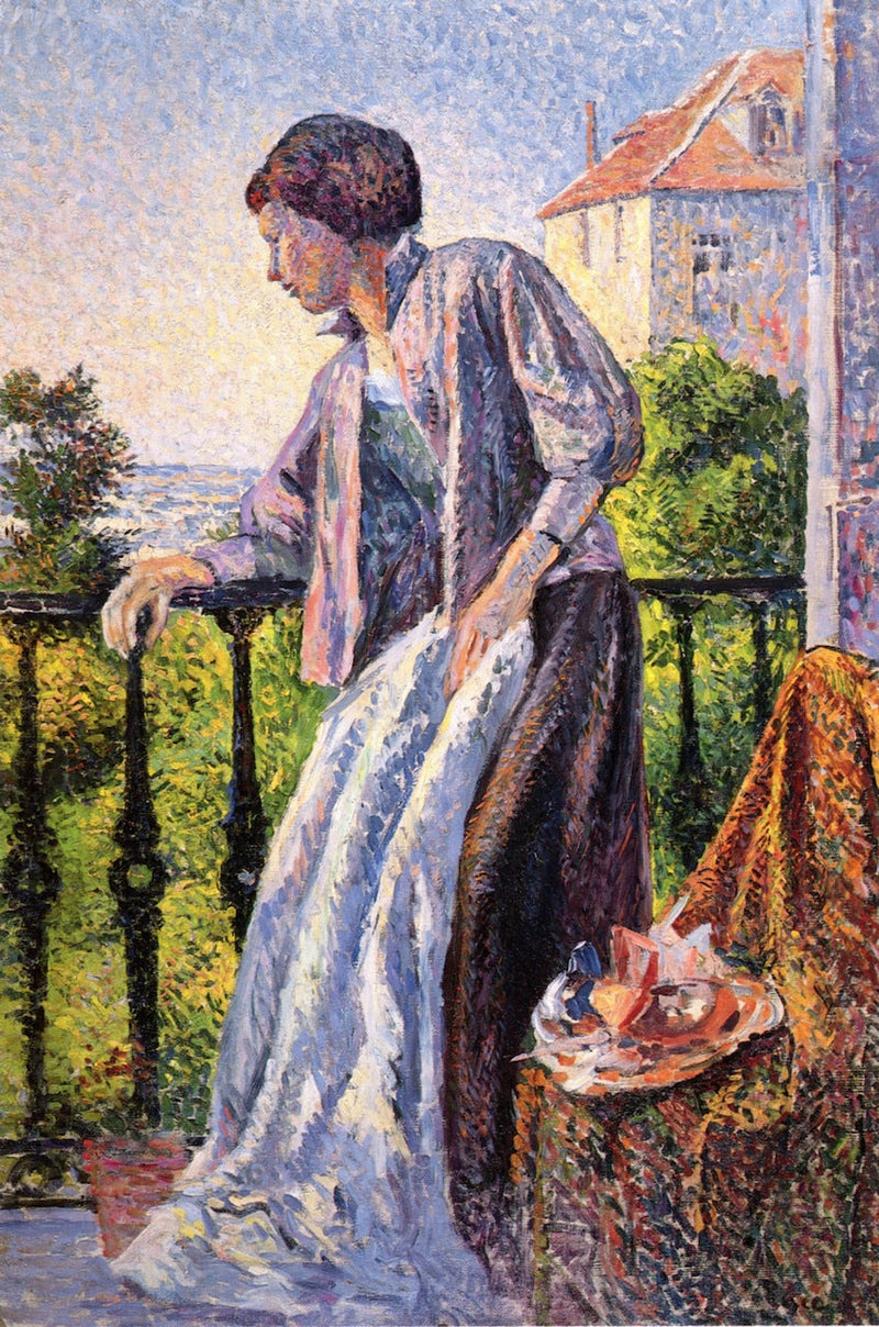 Madame Luce auf dem Balkon - Maximilien Luce