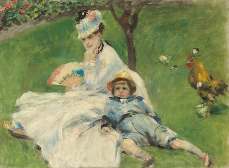 Frau Monet und ihr Sohn - Pierre-Auguste Renoir