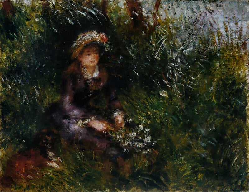 Frau Renoir mit dem Hund - Pierre-Auguste Renoir