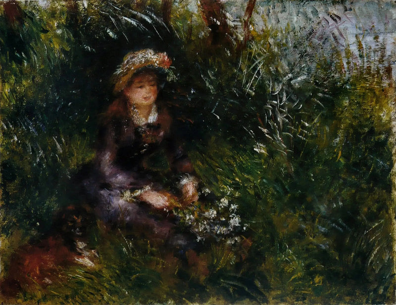 Frau Renoir mit dem Hund - Pierre-Auguste Renoir