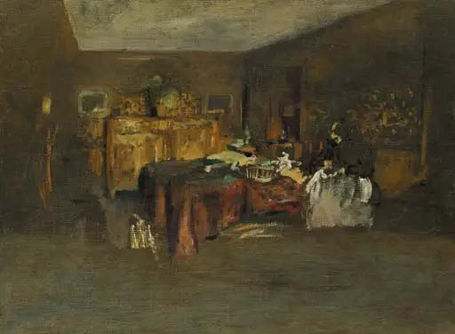 Madame Vuillard näht - Édouard Vuillard