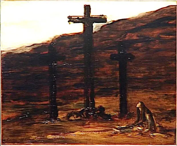 Madeleine au Calvaire - Gustave Moreau image 1 copie peinte à la main à l’huile