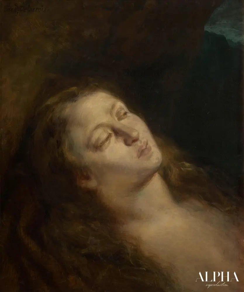 Madeleine dans le désert - Eugène Delacroix - Reproductions de tableaux et peintures haut de gamme