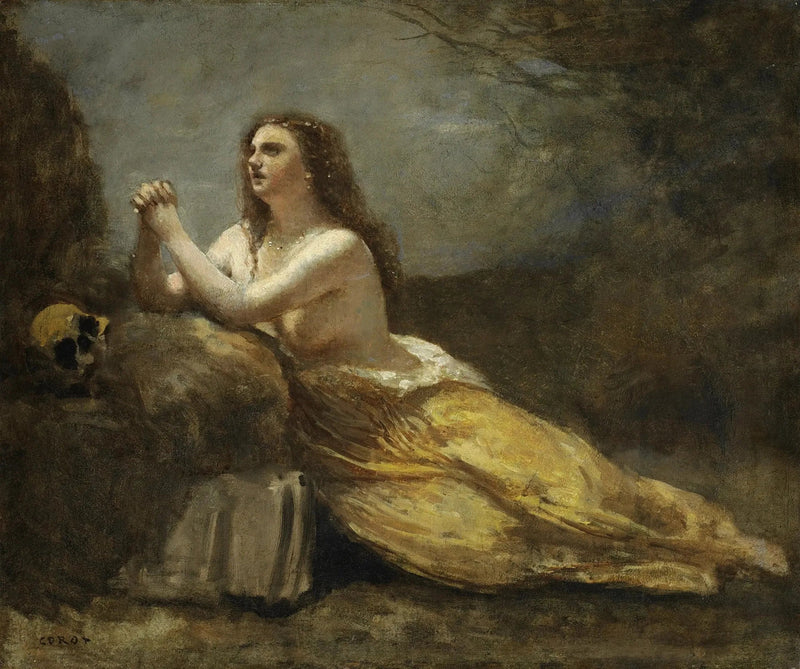 Madeleine im Gebet - Jean-Baptiste Camille Corot