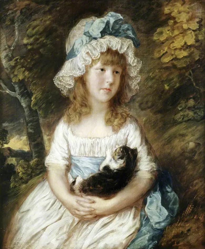 Mademoiselle Brummell (traditionell als) - Thomas Gainsborough