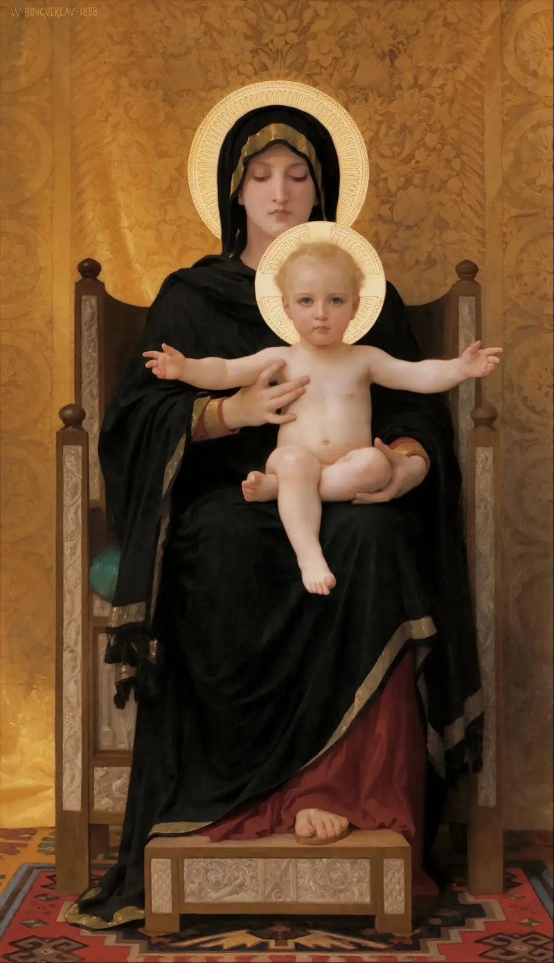 Sitzende Madonna - Bouguereau