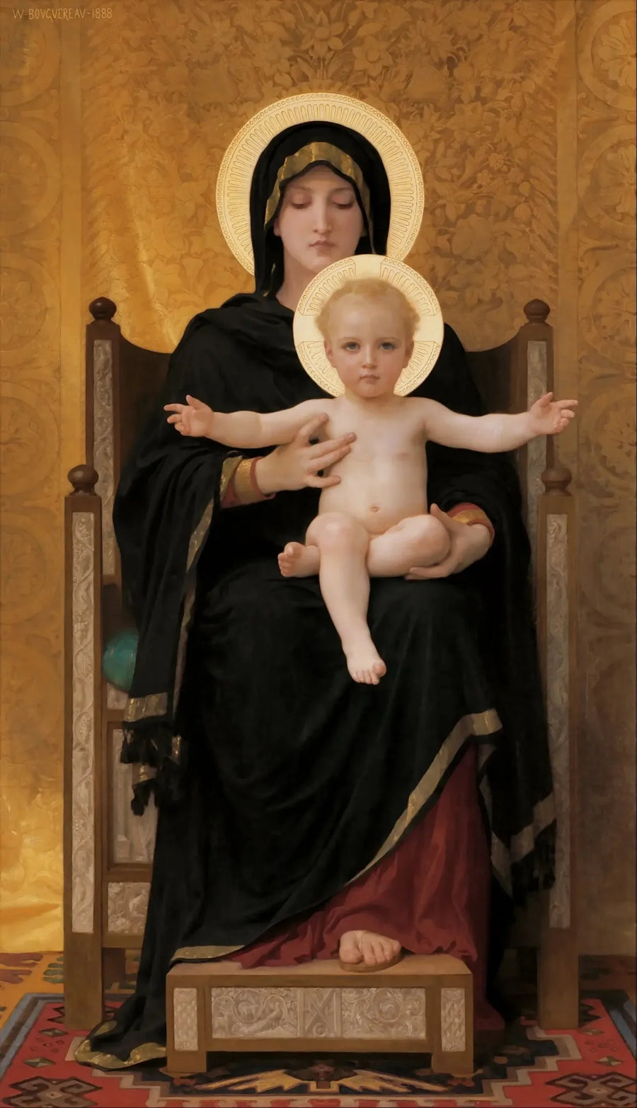 Sitzende Madonna - Bouguereau