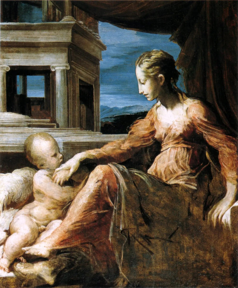 Madone mit dem Kind - Parmigianino