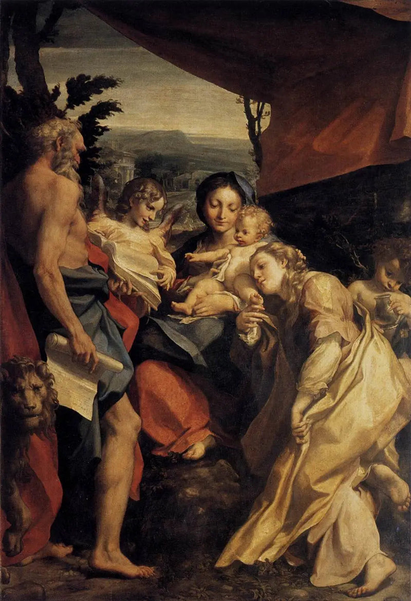 Madone des Heiligen Jérôme - Antonio da Correggio