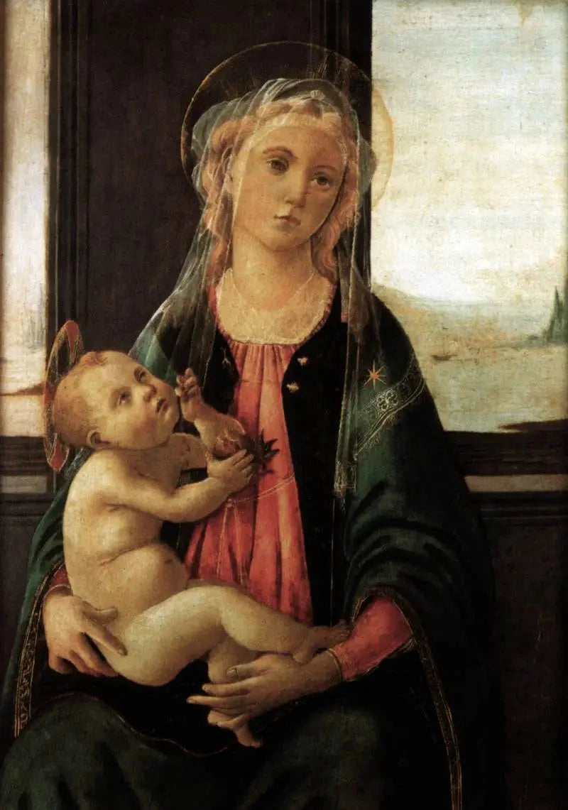 Madone de la mer, attribuée à Sandro Botticelli, vers 1475-1480, Galleria dell’Accademia – reproduction peinture à l’huile sur toile
