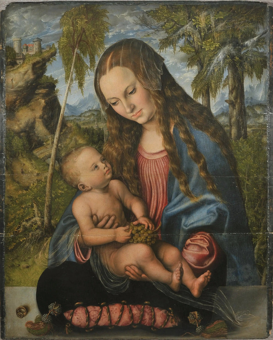 Madone unter dem Tannenbaum. - Lucas Cranach der Ältere