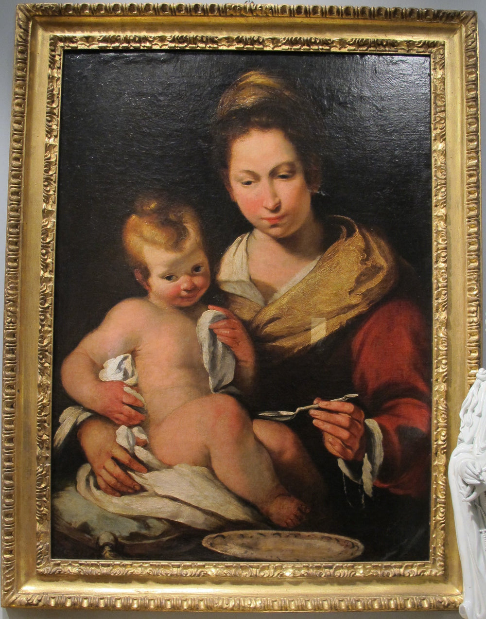 Madonna della pappa - Bernardo Strozzi image 1 reproduction artisanale de tableau