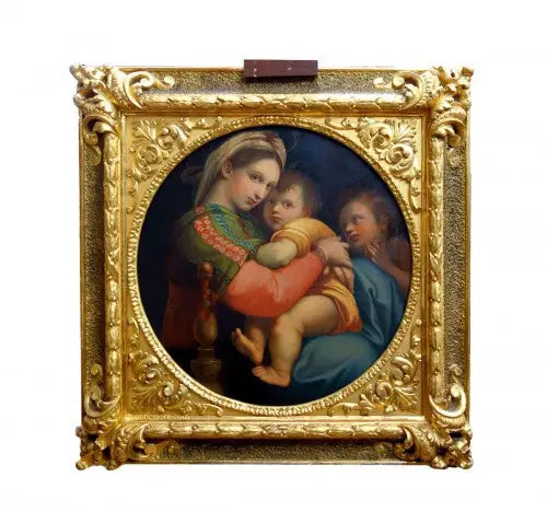Madonna della Sedia (nach einem italienischen Original aus dem 16. Jahrhundert) - Raphael Sanzio