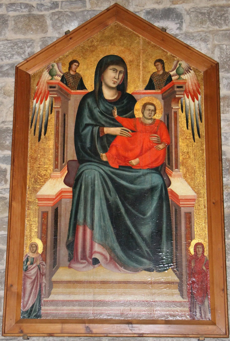 Maesta mit Engeln und Heiligen - Meister der Heiligen Cecilia