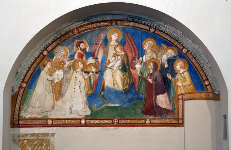Maestà von Sant'Agostino - Ambrogio Lorenzetti