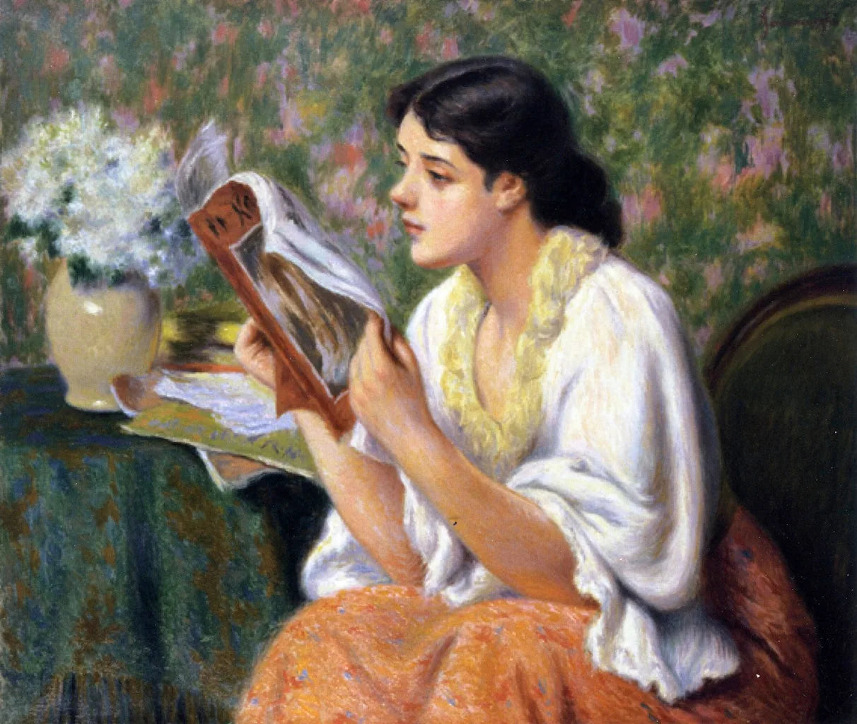 Magazine de mode - Federico Zandomeneghi image 1 copie peinte à la main à l’huile
