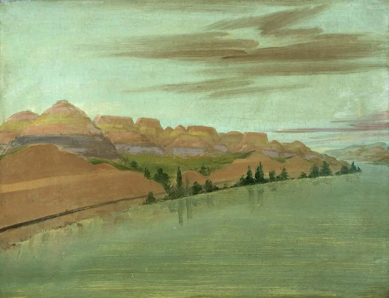 Wunderschöne Tonfelsen, 1900 Meilen über Saint-Louis - George Catlin