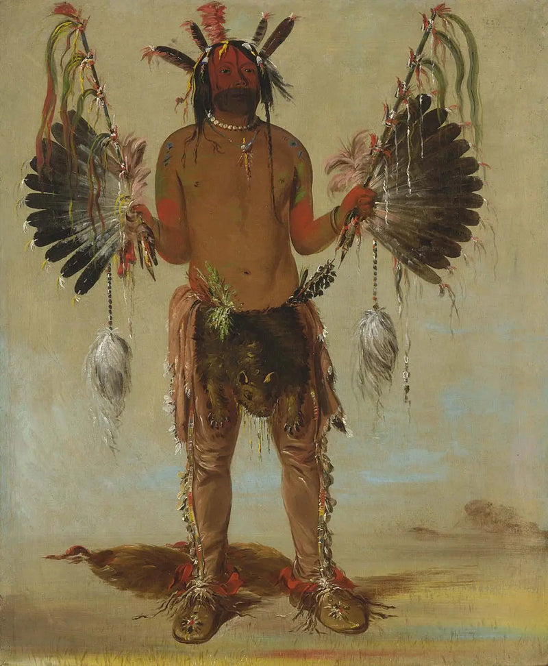 Mah-tó-he-ha, alter Bär, ein Heiler - George Catlin