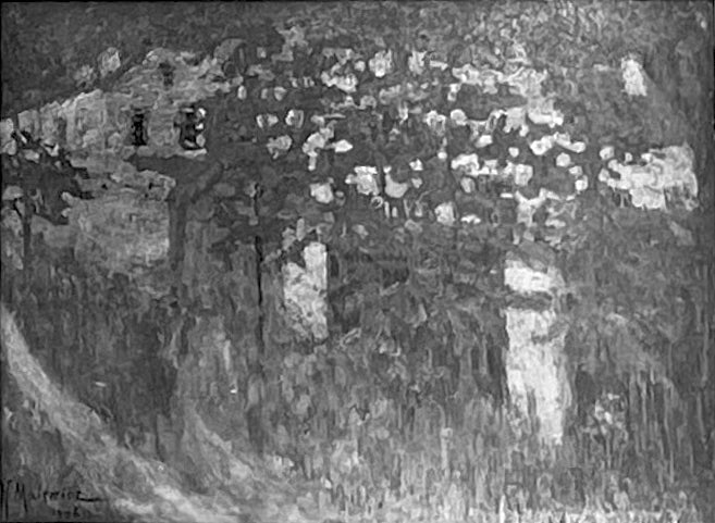 Haus auf dem Land (Das rote Dach) - Kazimir Malevich