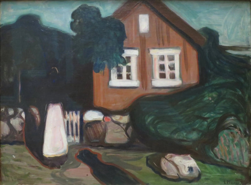 Haus im Mondschein - Edvard Munch