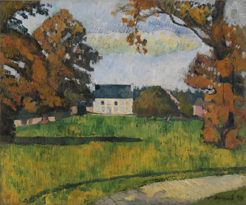 Haus am Ende eines Parks - Émile Bernard