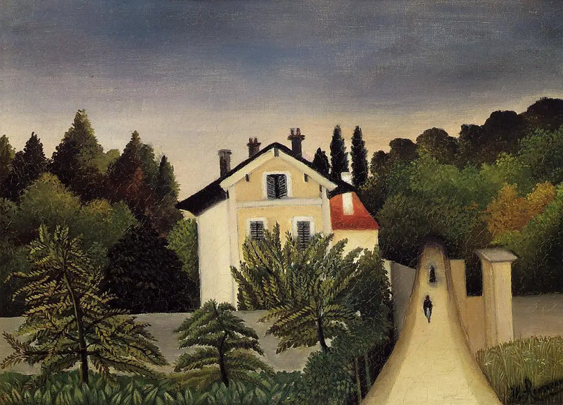 Haus an den Toren von Paris - Henri Rousseau