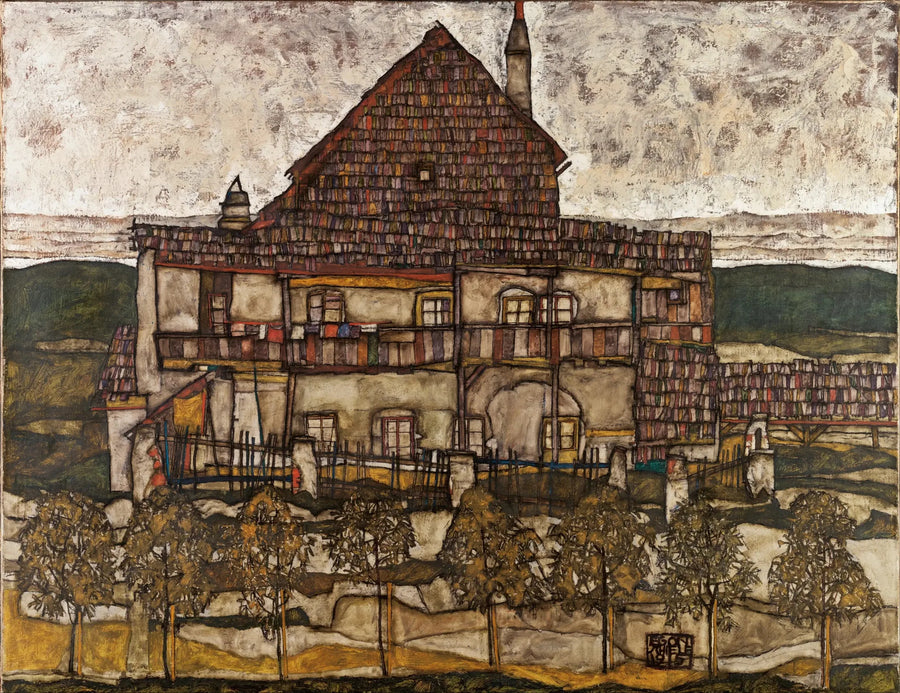 Haus mit Schindeldach - Egon Schiele