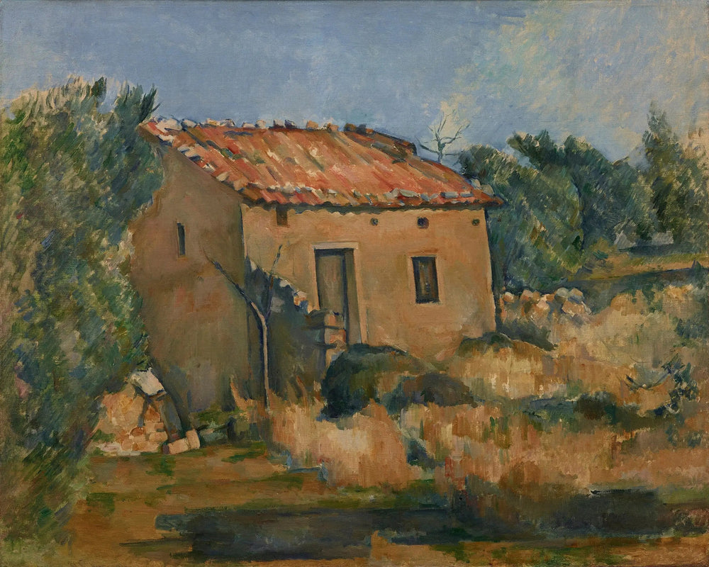 Maison dans la campagne aixoise - Paul Cézanne image 1 reproduction artisanale de tableau
