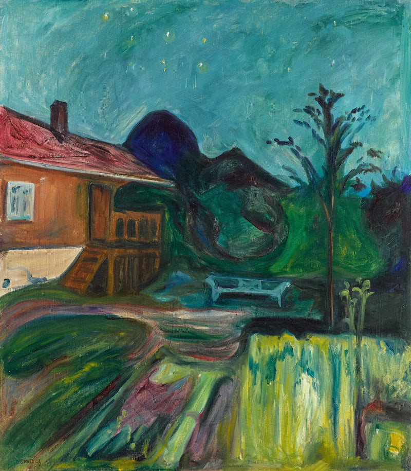 haus in der sommernacht - Edvard Munch