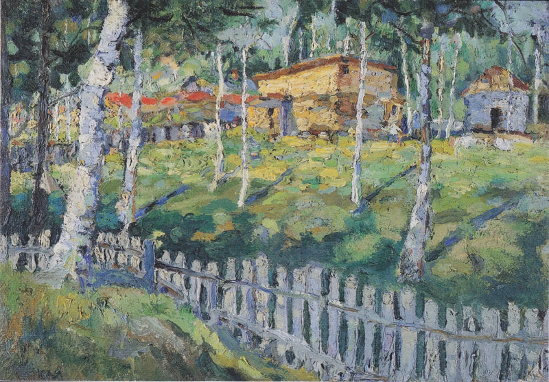 Haus in einem Hof - Kazimir Malevich