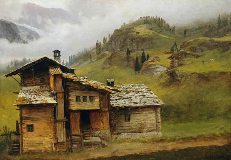 Haus am Berg - Albert Bierstadt