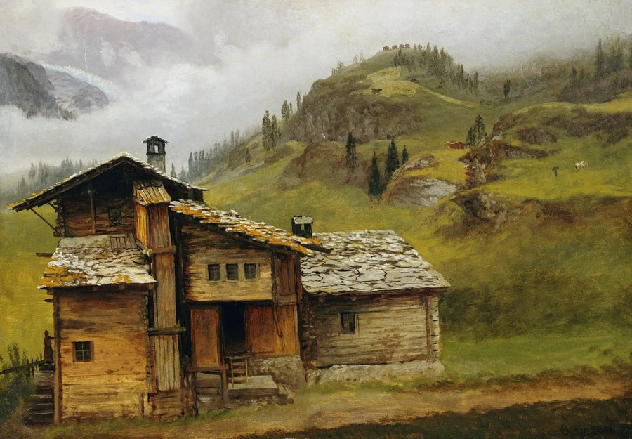 Haus am Berg - Albert Bierstadt