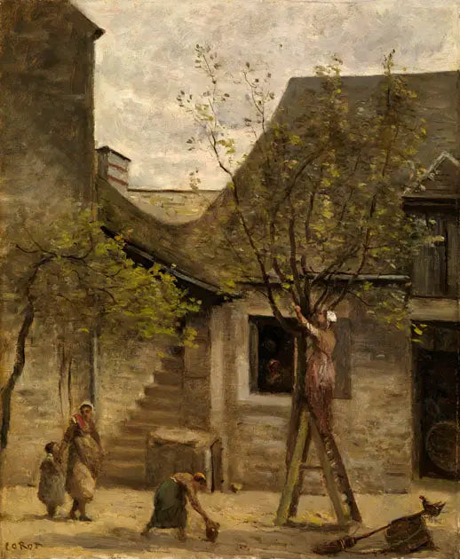 Haus der Bauern in Fontainebleau - Jean-Baptiste Camille Corot