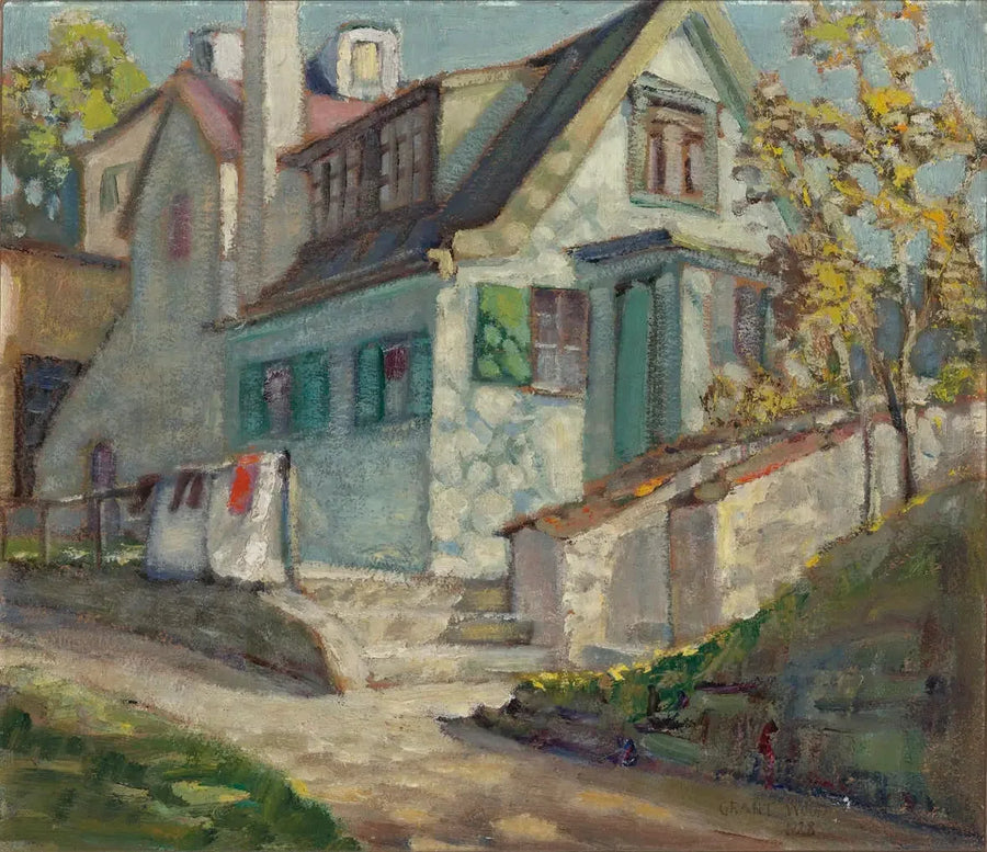Sonniges Haus - Grant Wood
