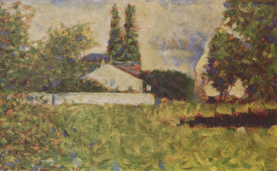 Haus zwischen den Bäumen - Georges Seurat
