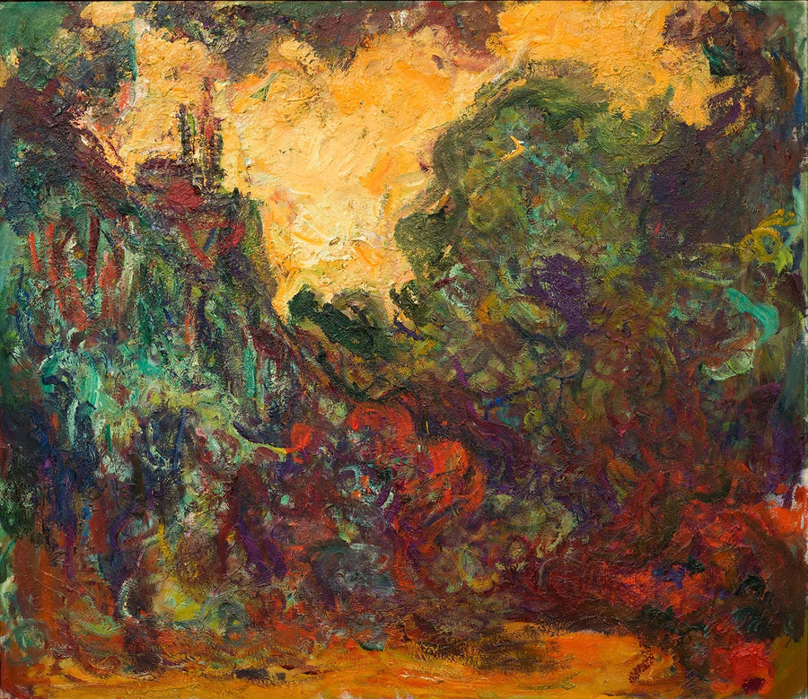 Das Haus mit Blick auf den Rosengarten - Claude Monet