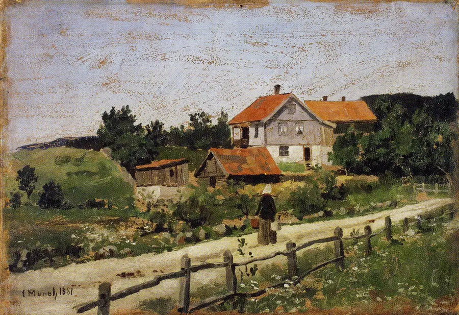 Häuser in Maridalen - Edvard Munch