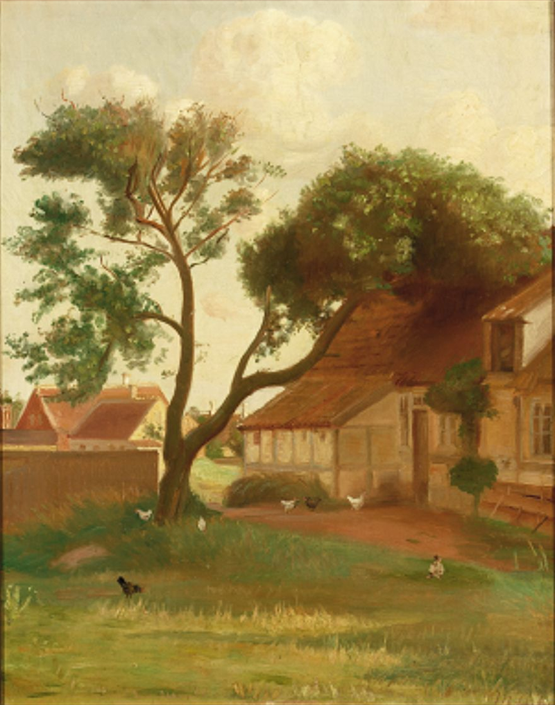 Häuser in Skagen. -Michael Peter Ancher