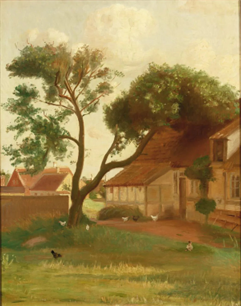 Häuser in Skagen. -Michael Peter Ancher