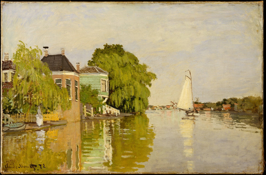 Häuser am Achterzaan - Claude Monet