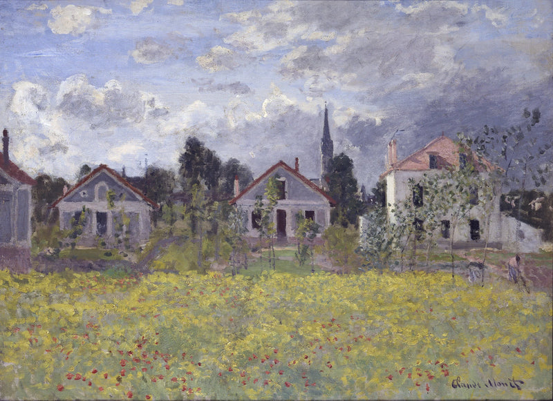 Häuser in Argenteuil W277 - Claude Monet
