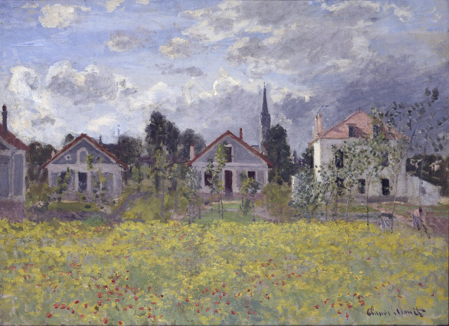 Die Häuser von Argenteuil - Claude Monet