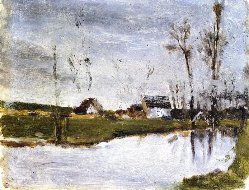 Häuser am Wasser - Paul Gauguin