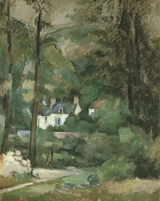 Häuser im Chou, in Pontoise - Paul Cézanne