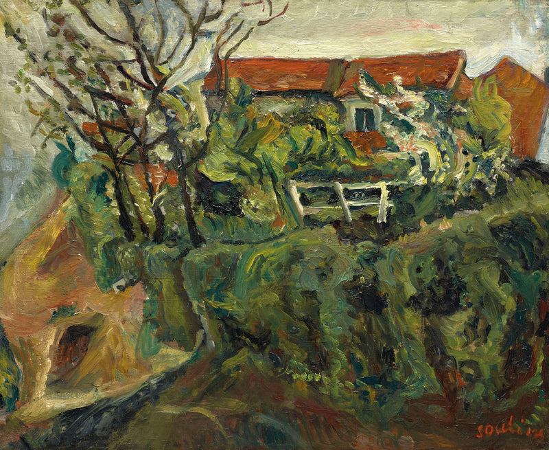 Häuser in einer Landschaft - Chaim Soutine