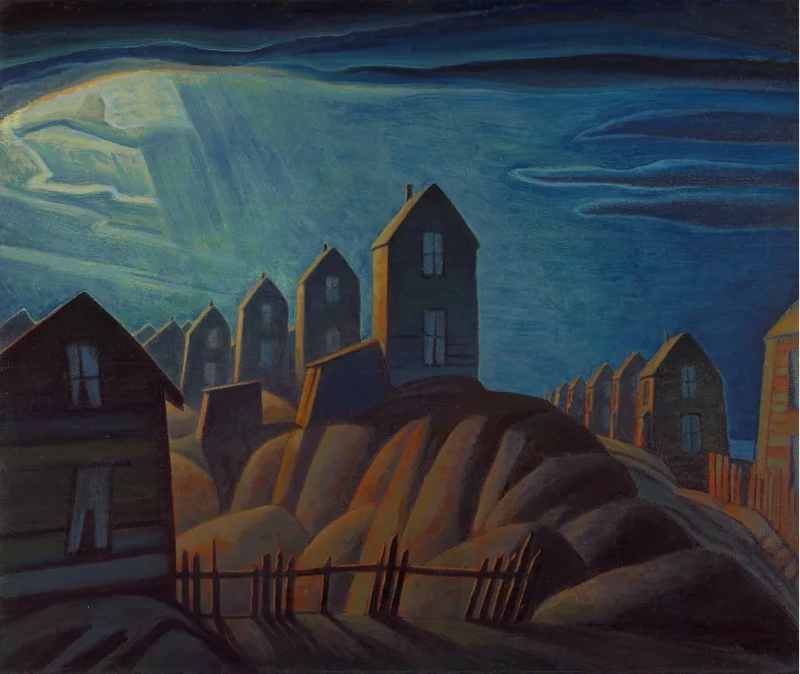 Bergmannshäuser, Glacier Bay – Lawren Harris