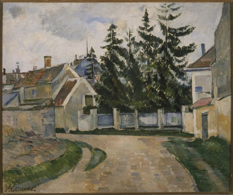 Häuser und Tannen - Paul Cézanne
