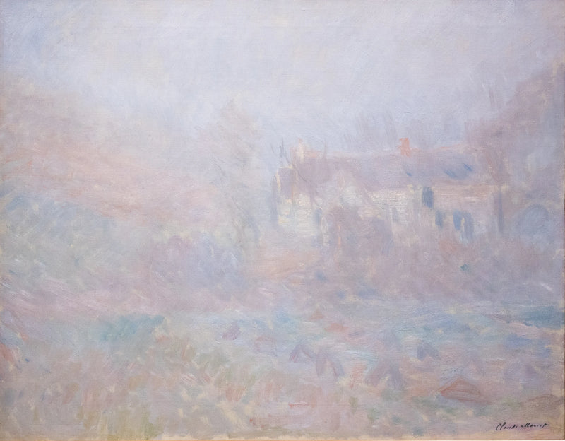 Häuser in Falaise, Nebel W977 - Claude Monet