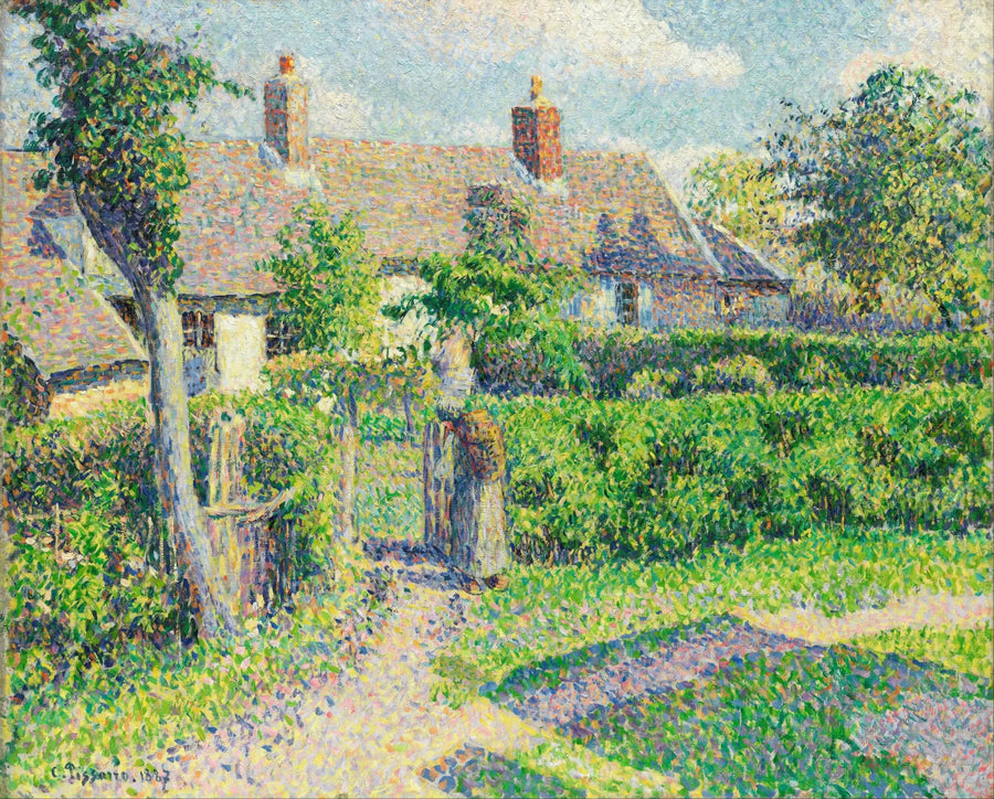 Bauernhäuser, Eragny - Camille Pissarro