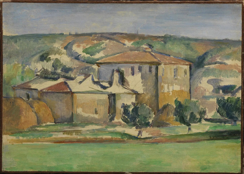 Provenzalische Häuser, Encagnane - Paul Cézanne